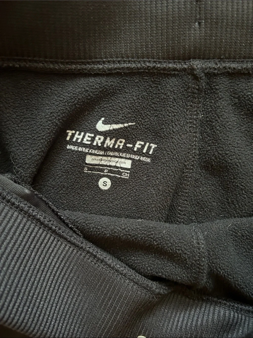 Nike Black Women’s Jogger Pants with White Swoosh